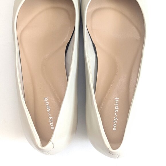 Easy Spirit Womens Lucinda Two Tone Heeled Ballet Pump Shoes Ivory Sz 8.5 NWOT - Picture 12 of 14
